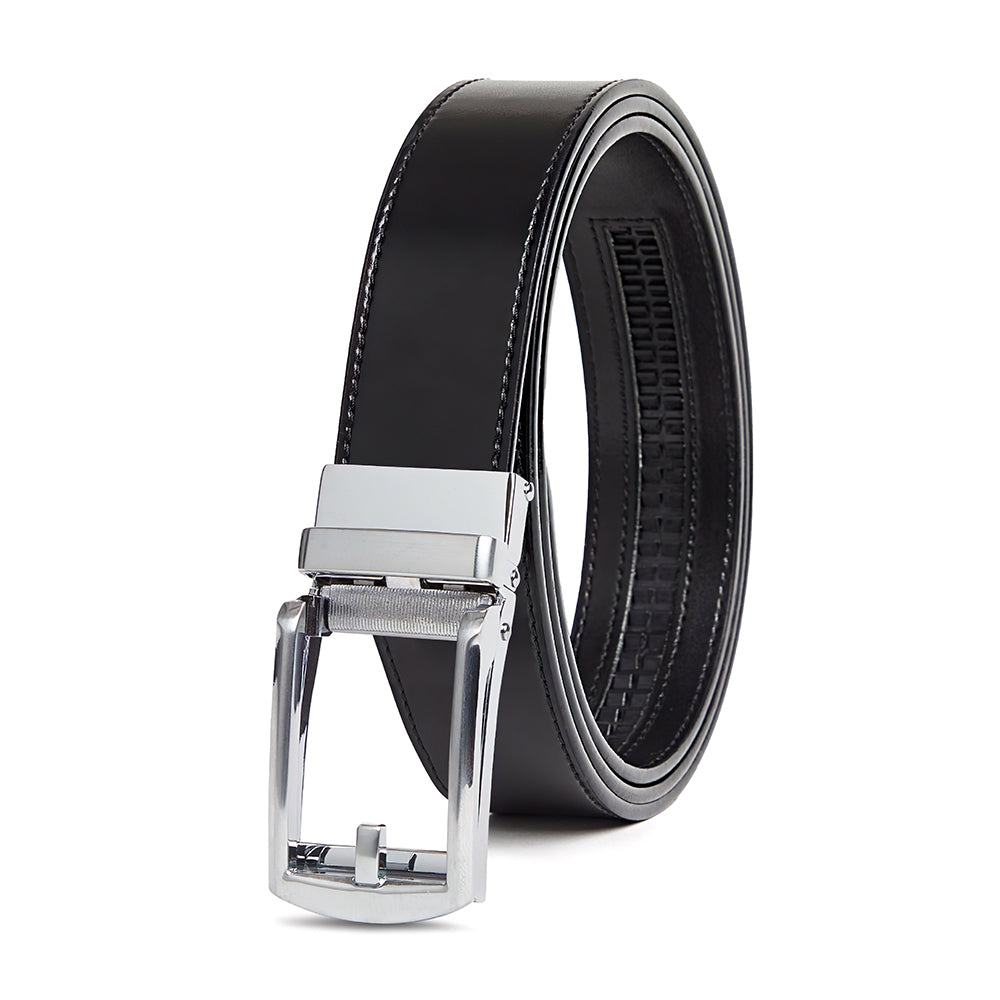 Carlo Fellini Men's Leather Ratchet Belt