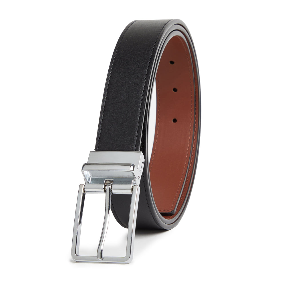 image Giorgio Brutini Reversible Leather Belt with White Stitching