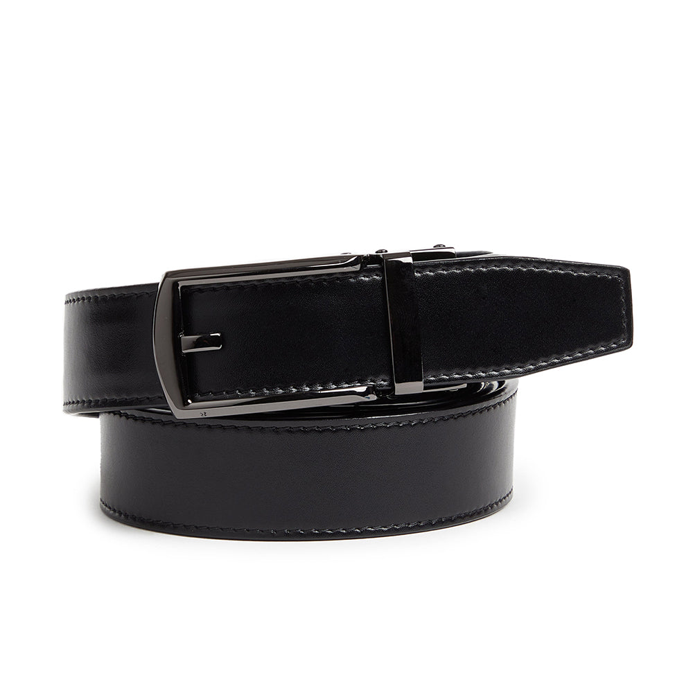 Carlo Fellini Men's Leather Ratchet Belt