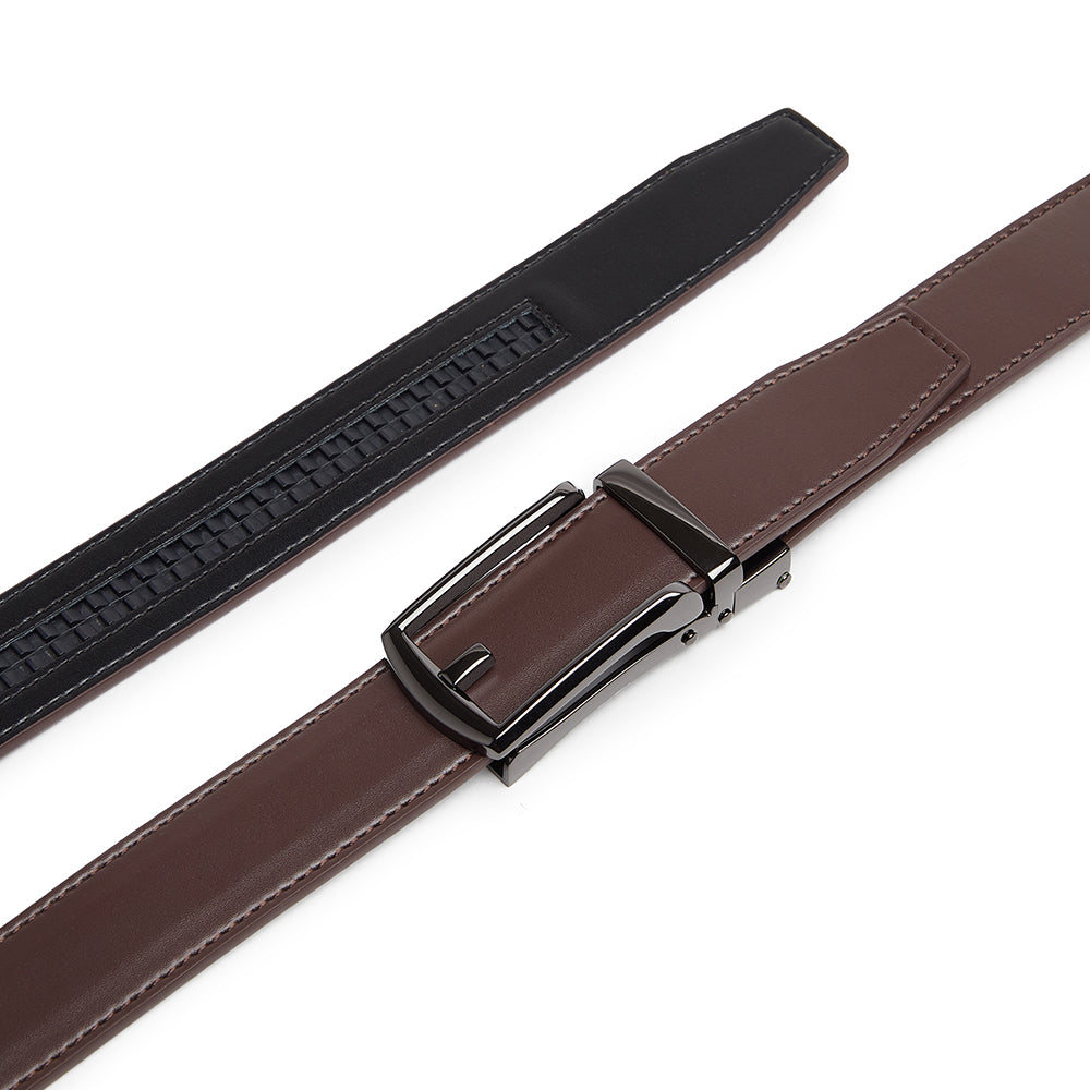 Carlo Fellini Men's Leather Ratchet Belt
