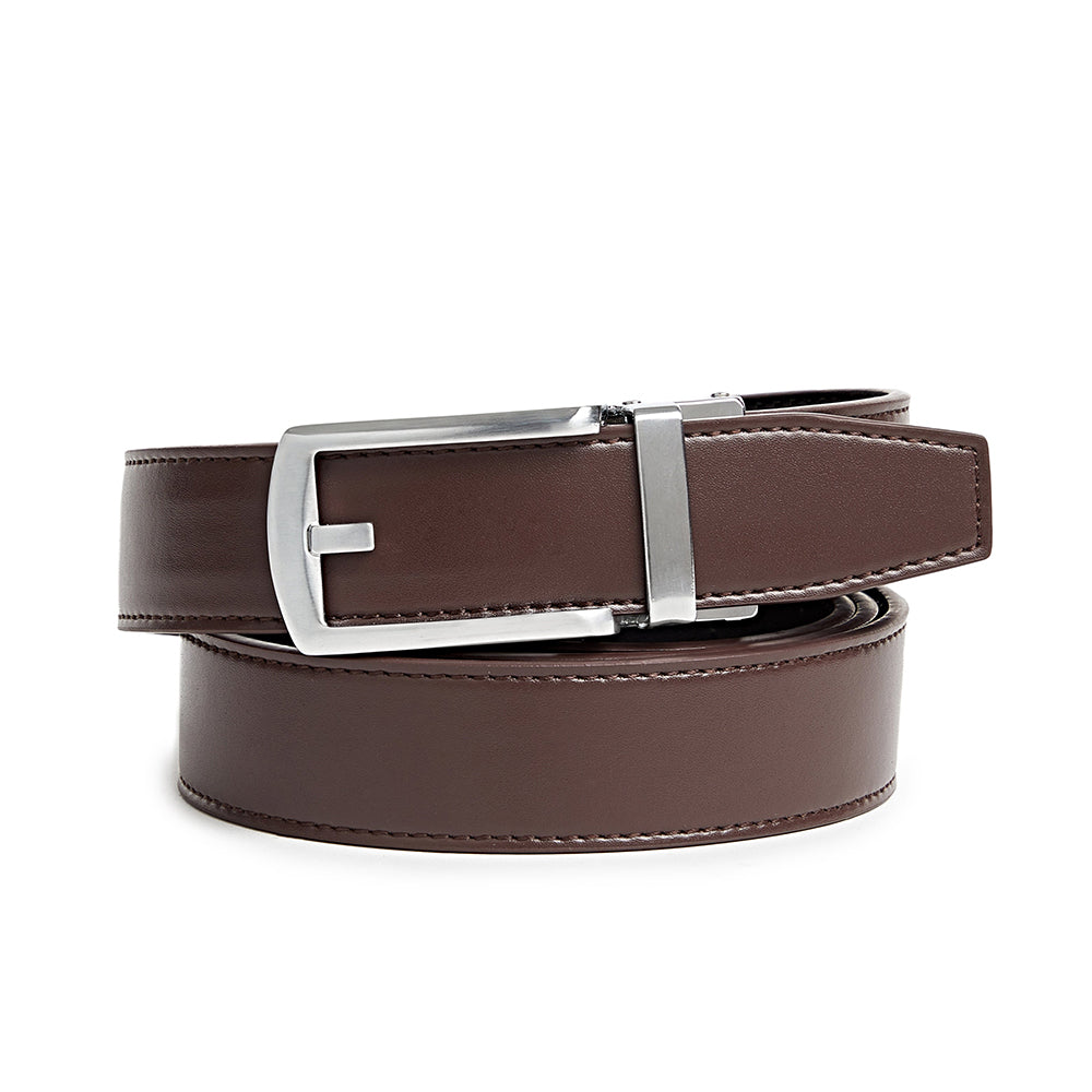 Carlo Fellini Men's Leather Ratchet Belt