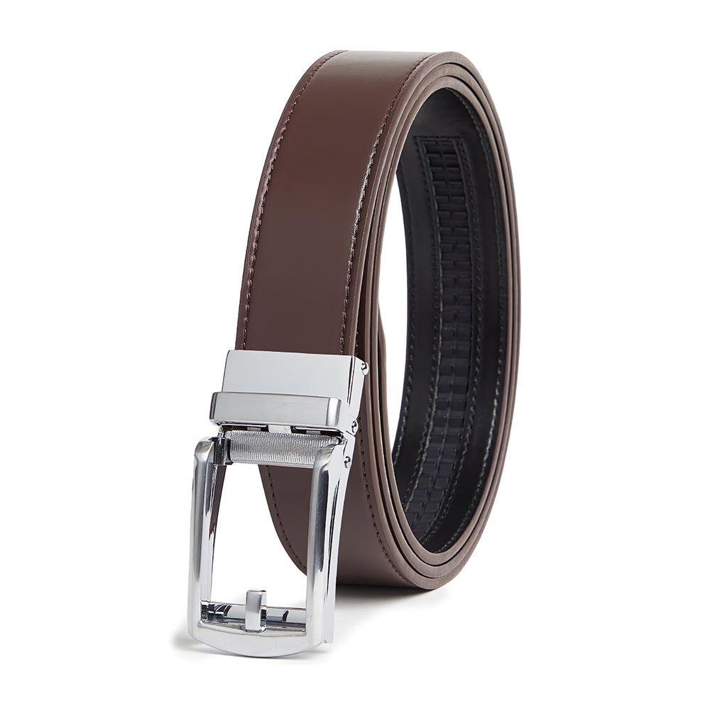 Carlo Fellini Men's Leather Ratchet Belt