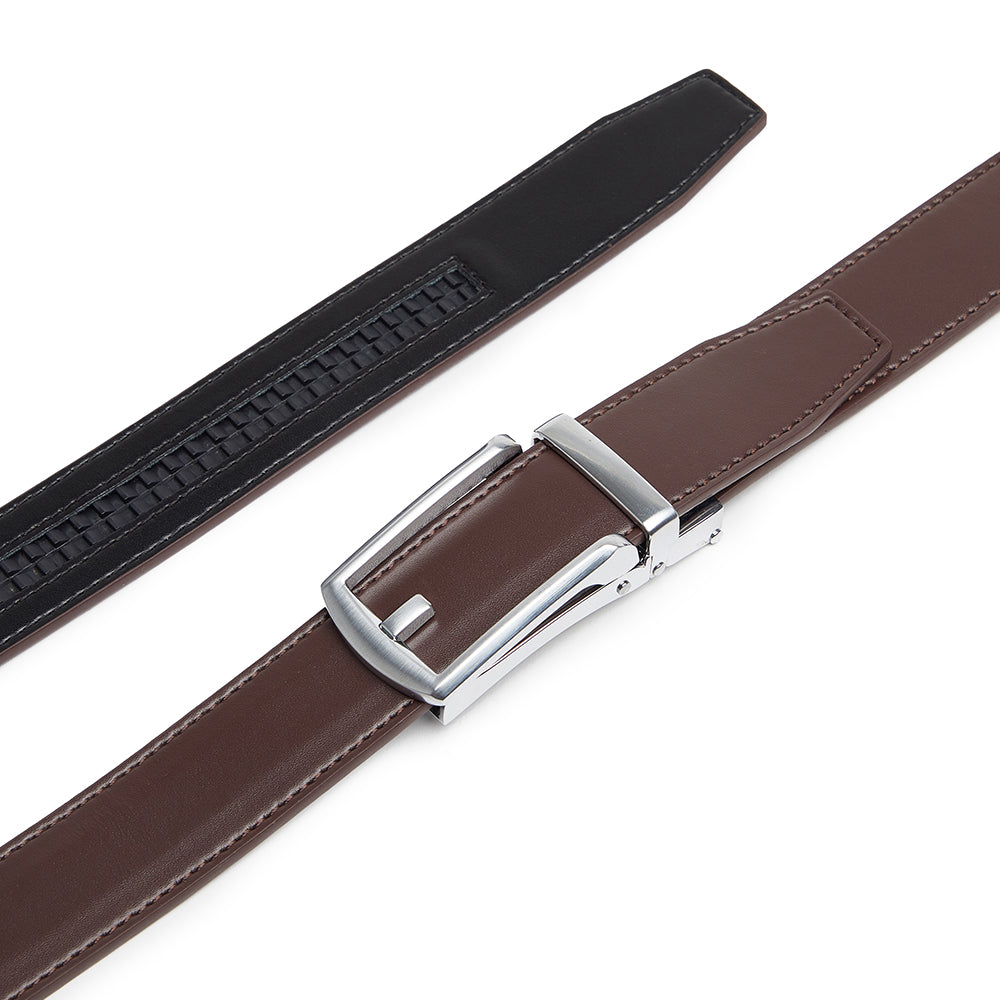 Carlo Fellini Men's Leather Ratchet Belt