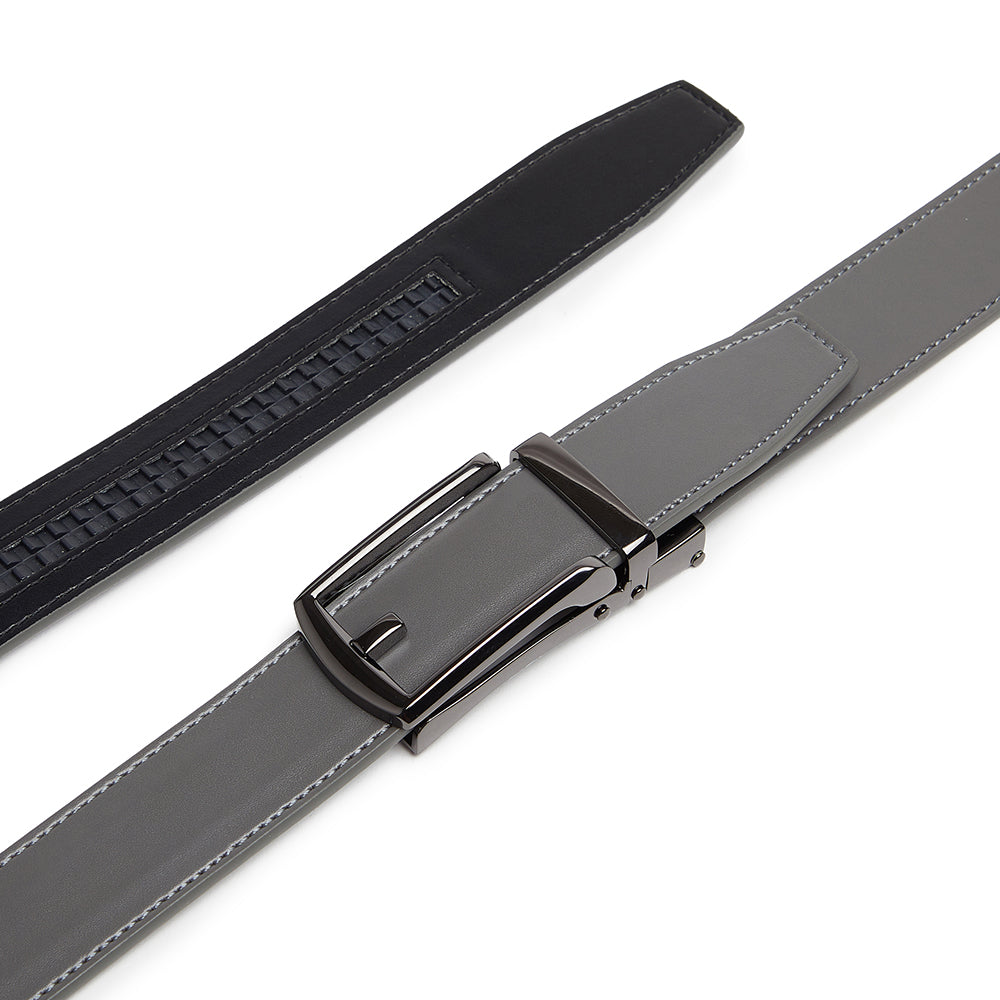 Carlo Fellini Men's Leather Ratchet Belt