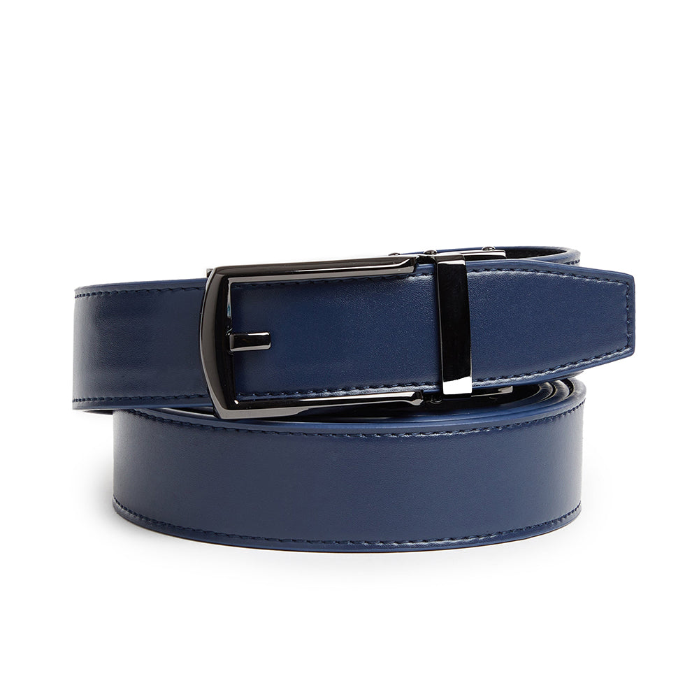 Carlo Fellini Men's Leather Ratchet Belt