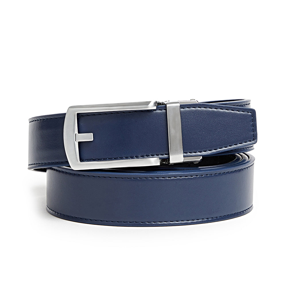 Carlo Fellini Men's Leather Ratchet Belt