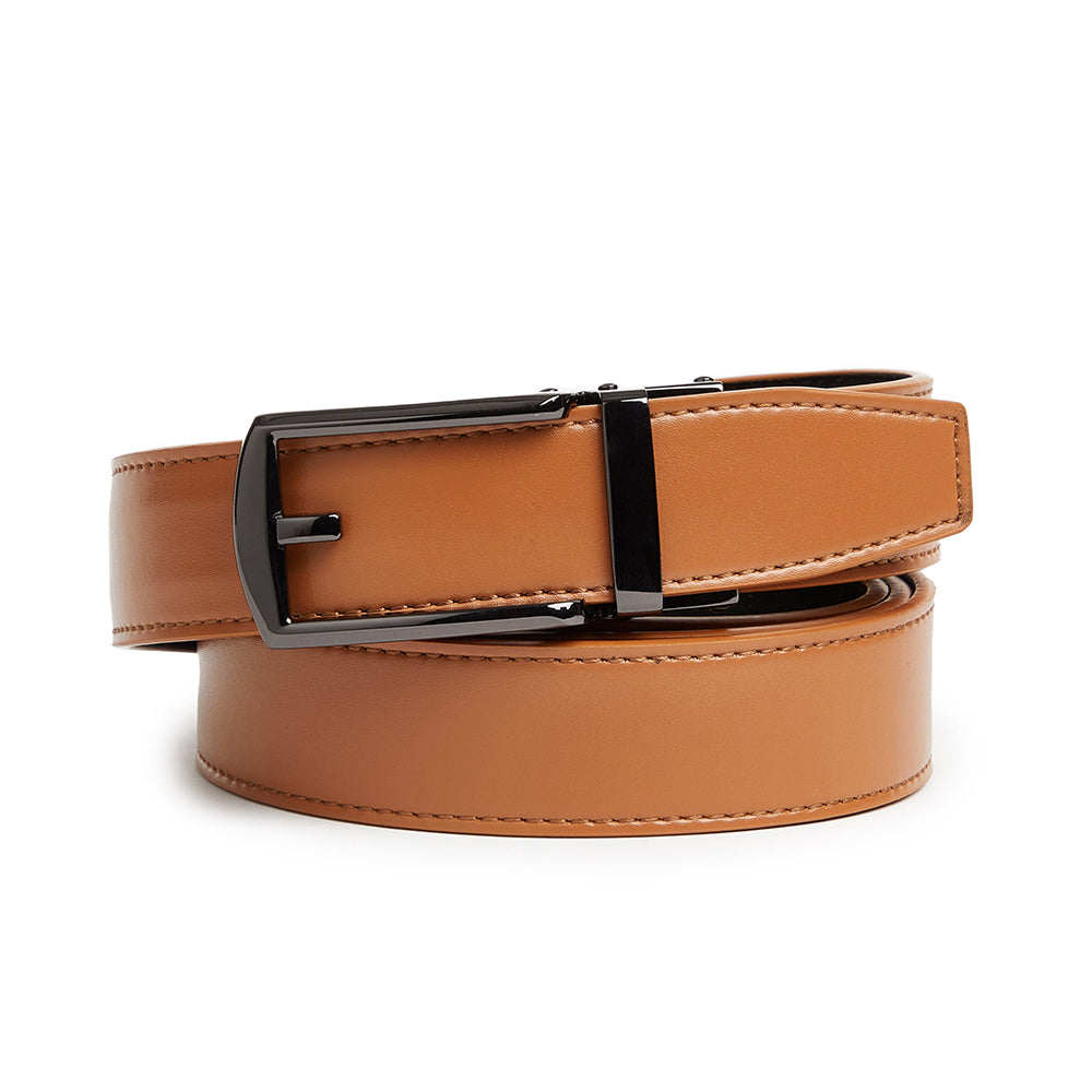 Carlo Fellini Men's Leather Ratchet Belt