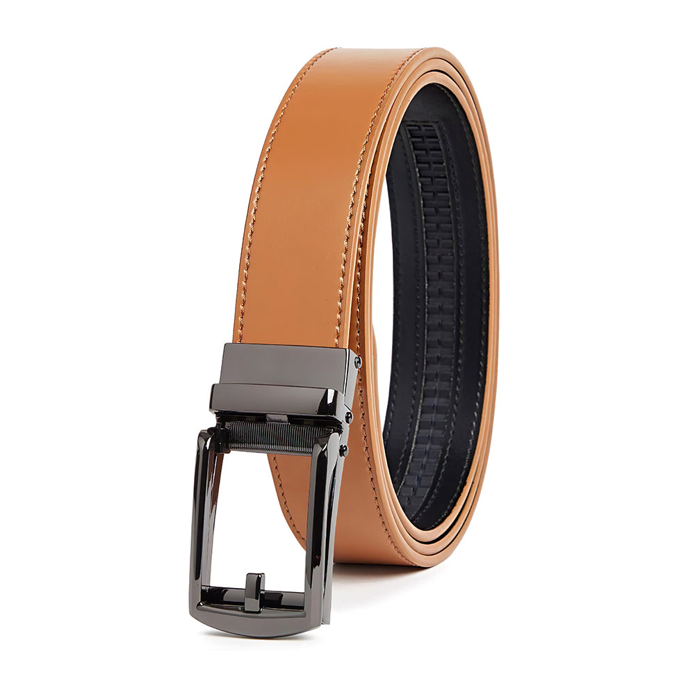 Carlo Fellini Men's Leather Ratchet Belt