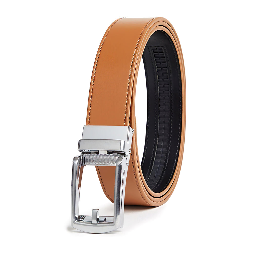 Carlo Fellini Men's Leather Ratchet Belt