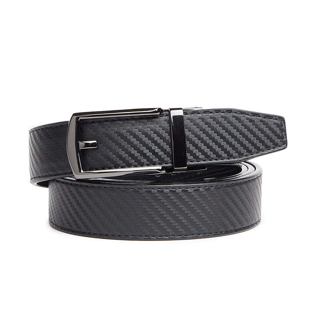 Carlo Fellini Men's Leather Ratchet Belt
