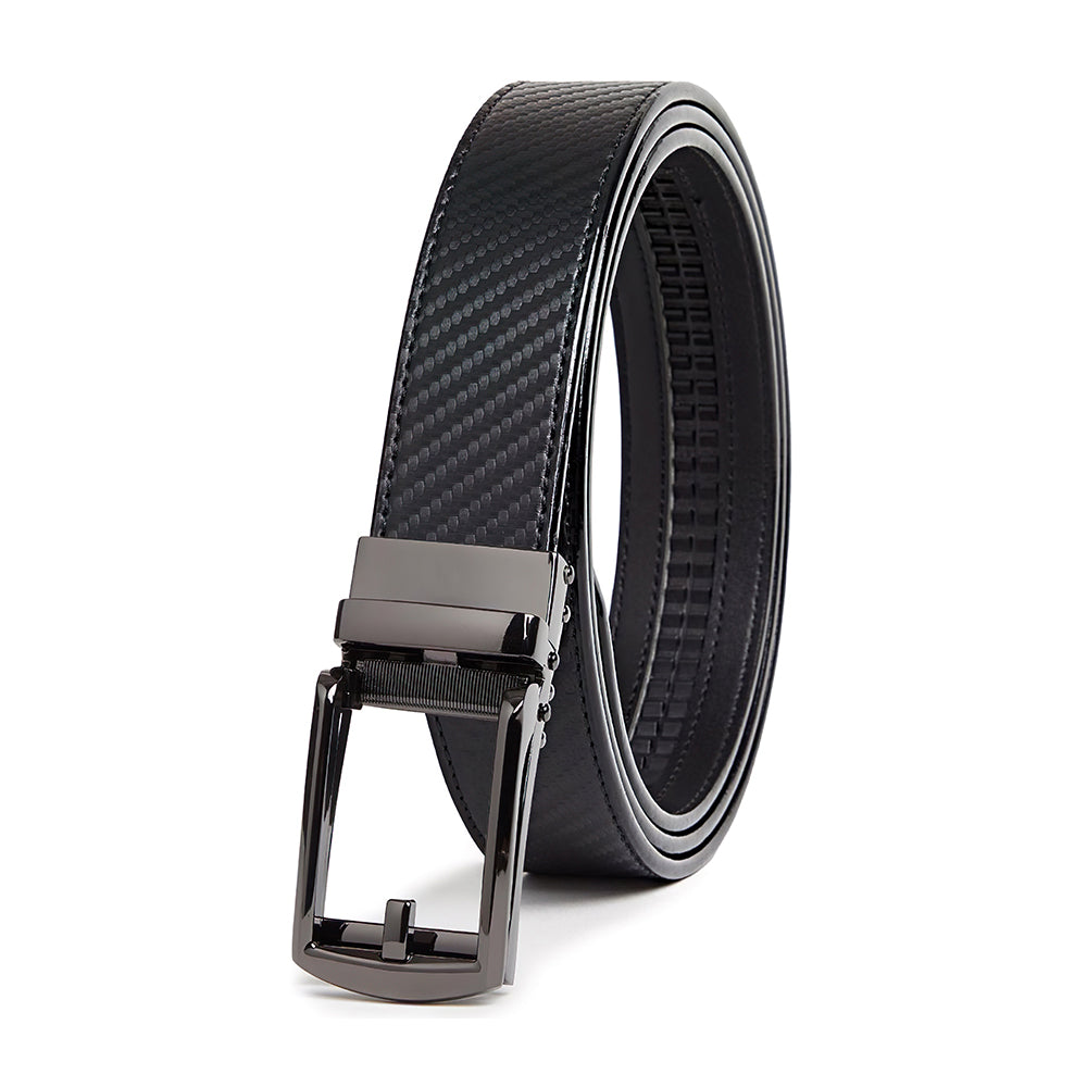Carlo Fellini Men's Leather Ratchet Belt