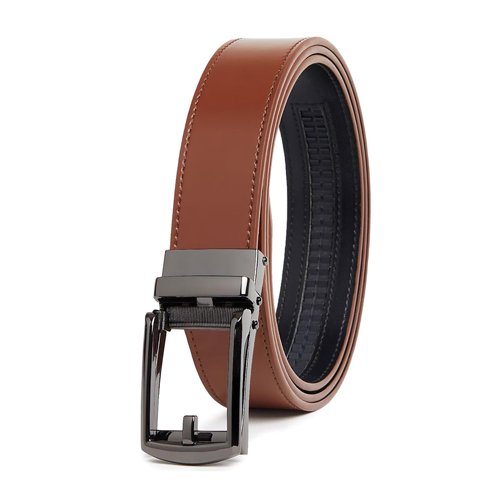 Carlo Fellini Men's Leather Ratchet Belt