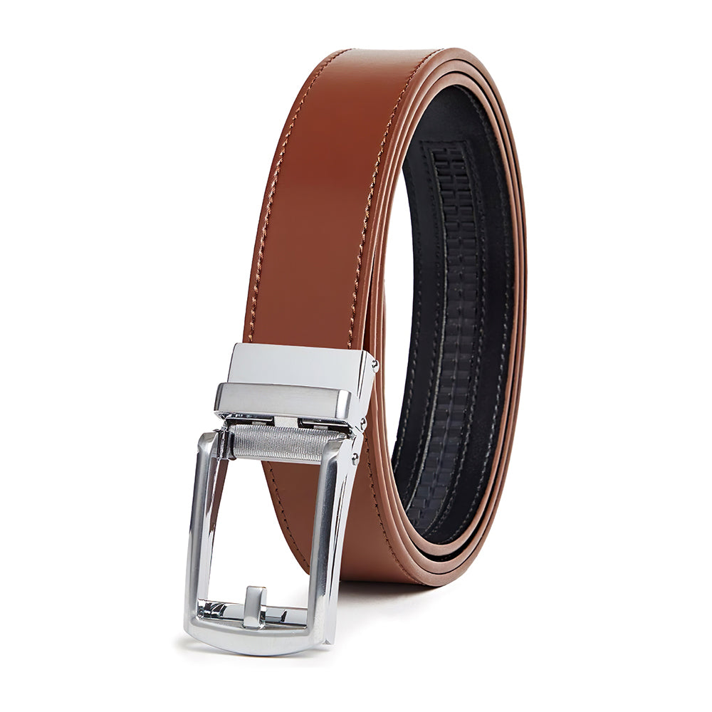 Carlo Fellini Men's Leather Ratchet Belt
