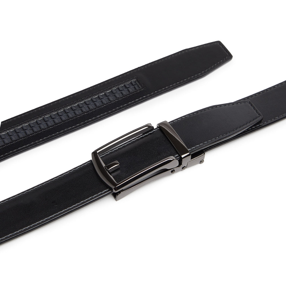 Giorgio Brutini Men's Black Leather Ratchet Belt