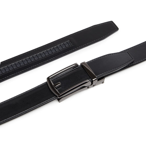 Giorgio Brutini Men's Black Leather Ratchet Belt