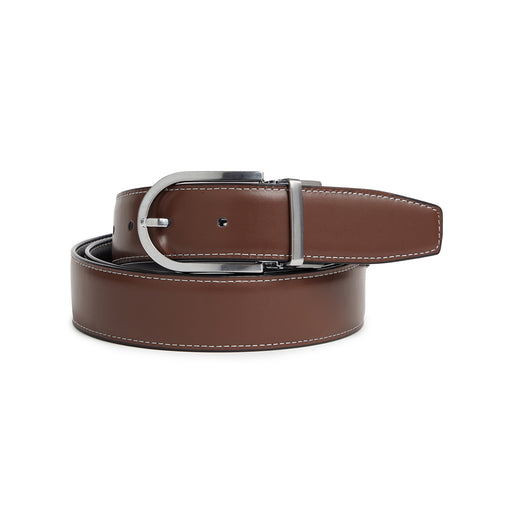 Giorgio Brutini Reversible Leather Belt with White Stitching