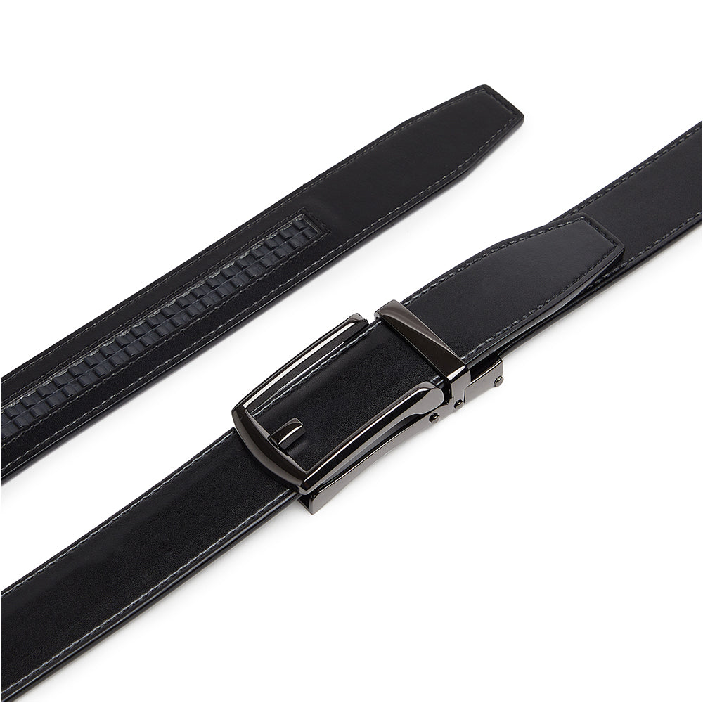 Carlo Fellini Men's Leather Ratchet Belt