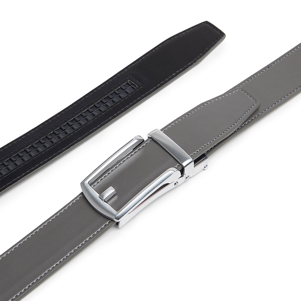 Carlo Fellini Men's Leather Ratchet Belt